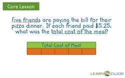 Using Bar Models to Write and Solve Division Equations Instructional Video