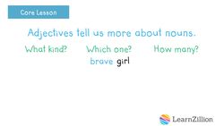 Understanding Adjectives Instructional Video