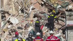 CLEAN : Rescue workers continue searching rubble of collapsed building in southern France News Clip