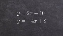 Solve a system of equations by substitution when both y variables are isolated Instructional Video
