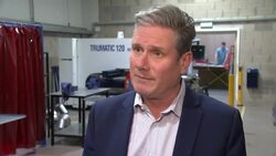 Labour leader Sir Keir Starmer visits KMF Precision Sheet Metal factory News Clip