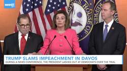 Trump Slams Impeachment During Davos Press Conference News Clip