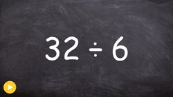 How to use the long division algorithm with numbers and a remainder Instructional Video