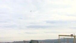 Typhoon flypast over Belfast News Clip