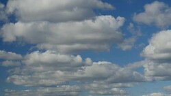 Low cumulus clouds Stock Footage