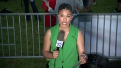 Supporters, opposers discuss former President Trump's campaign rally at Crotona Park in the Bronx News Clip