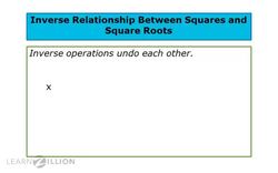 Solve Problems with Inverse of Squares and Square Roots Instructional Video