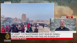 Nasser hospital in Khan Younis suspends operations after a fire broke out during Israeli shelling News Clip