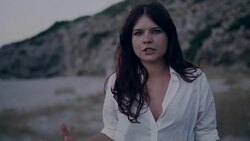 The couple that argues together stays together. Angry woman screaming at camera Stock Footage