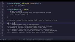 The Complete Solidity Course - Zero to Advanced for Blockchain and Smart Contracts - Exercise - Compact Array Instructional Video