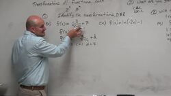 Identify the transformations, domain and range of the reciprocal function Instructional Video