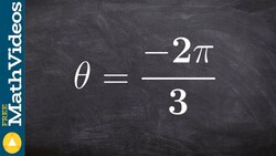 Find the reference angle of a negative angle Instructional Video