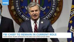 FBI Director Christopher Wray To Remain Under President Biden News Clip