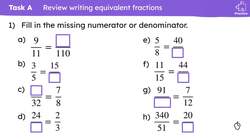 Ordering fractions by way of a common denominator Instructional Video
