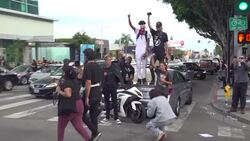 Black Lives Matter protest in Los Angeles News Clip