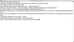 REST APIs with Flask and Python - Setting up This Section's Project Instructional Video