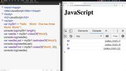 HTML CSS and JavaScript for Beginners - A Web Design Course - JavaScript String Methods Instructional Video