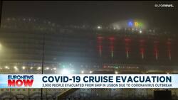 3,000 passengers disembark from stranded cruise ship in Lisbon News Clip