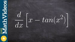 Take the derivative using the chain rule and trig functions Instructional Video