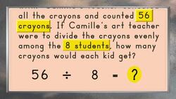 Word Clues in Division Word Problems Instructional Video