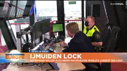 Dutch King Willem-Alexander unveils 'world's largest' sea lock News Clip
