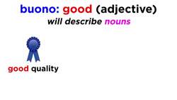 Buono vs. Bene in Italian Instructional Video
