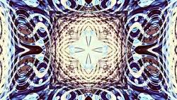 Moving abstract retro ornament. Stock Footage