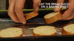 Short - Crostini with pea & ricotta pesto Instructional Video