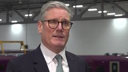 Keir Starmer speaks to the media after visit to Hitachi factory News Clip