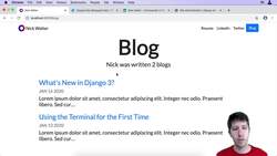 Django3- Introduction 5-1 Instructional Video
