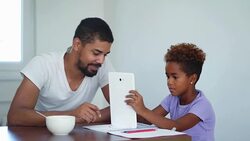 Spending morning together Stock Footage