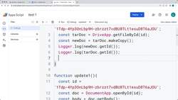 Google Apps Script - Exercise Coding Projects - Copy Existing Docs with Google Apps Script Use the ID of a Doc to Open Instructional Video
