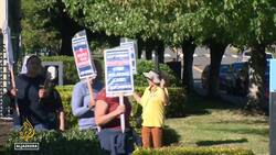 US strikes: Health workers walk out over pay dispute News Clip