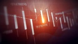 4k Loop financial chart background Stock Footage