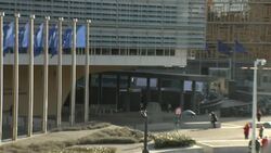 BELGIUM: Berlaymont building home of the headquarters of the European Commission and the the executive branch of the European Union. News Clip