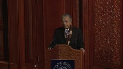 Malaysian PM gives lecture on good governance in Oxford News Clip