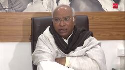 Union Interim Budget 2024: Congress National President Mallikarjun Kharge addresses a Press Conference News Clip