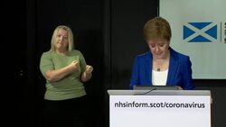 Scottish First Minister Nicola Sturgeon gives daily coronavirus press briefing News Clip