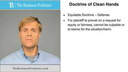 Doctrine of Clean Hands Instructional Video