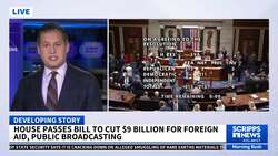 Houses passes $9.4 billion in cuts to public broadcasting and international aid News Clip