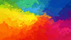 video animated splotch background rainbow colored Stock Footage