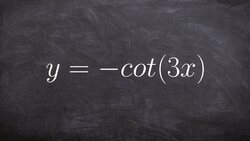 Identify the Reflections, Period and Domain of the Cotangent Function Instructional Video