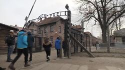 Auschwitz Sign News Clip