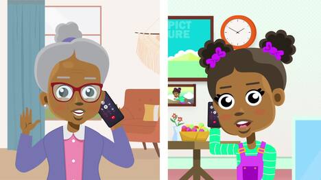 Conversation Practice: Call to Grandma and Grandpa