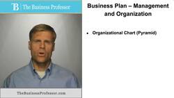 Business Plan - Management and Organization Instructional Video