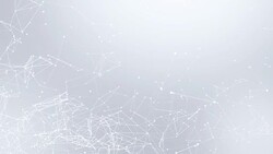 White Clean Geometric Lines Polygonal Triangle circle in corners plexus Abstract Network Technology Science connected lines and dots Animation . for communications, technology, internet, Stock Footage