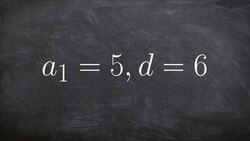 Given the first value and d use the formula to find the first four terms of a sequence Instructional Video