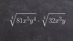 Multiplying Two Radical Expressions of Fourth Root Together by Simplifying Them First Instructional Video