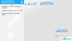 Converting Numbers to Ordinary and Standard Form Instructional Video