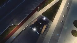 T-34 Soviet Army Medium Battle Tank Memorial Monument at Night Stock Footage